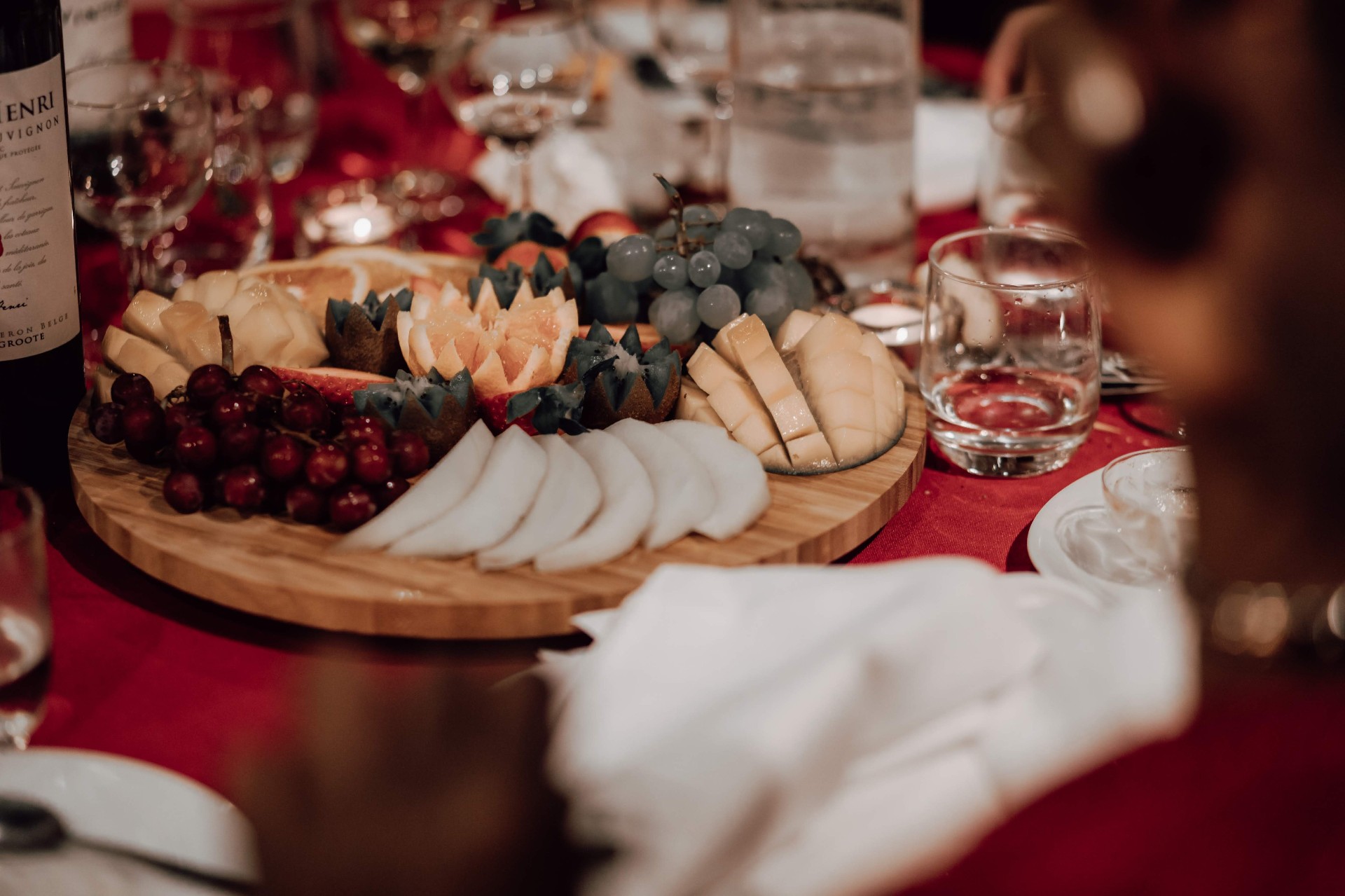 Plateau de fruits et fromages